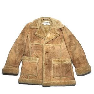 Vintage Suede and Shearling Leather Jacket